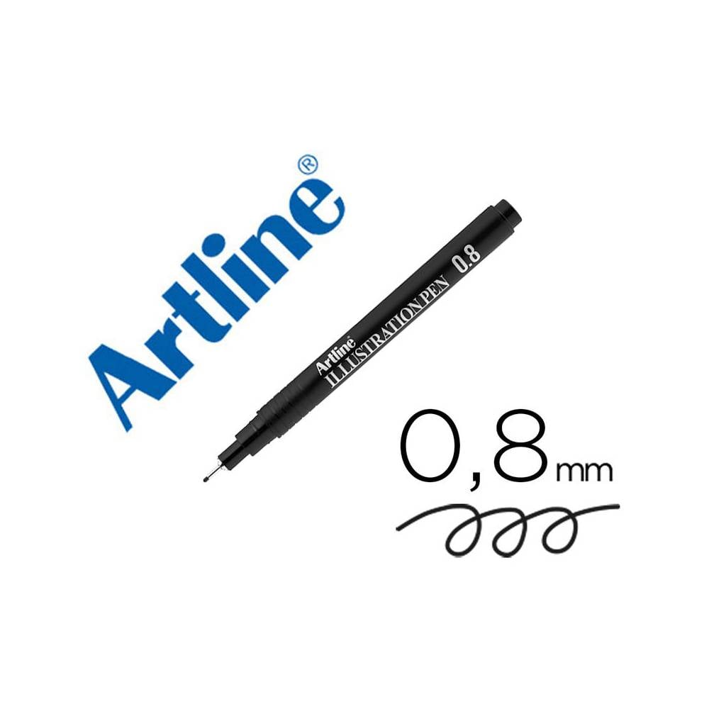 Rotulador artline calibrado micrometrico negro illustration pen ek-288iln punta poliacetal 0,8mm - EK-288ILN