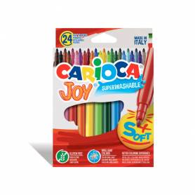 Rotulador carioca joy caja de 24 colores surtidos