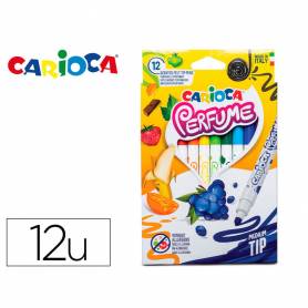 Rotulador carioca perfume xplosion caja de 12 unidades colores surtidos