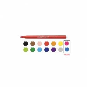 Rotulador carioca joy estuche de 12 unidades colores surtidos + 2 gratis