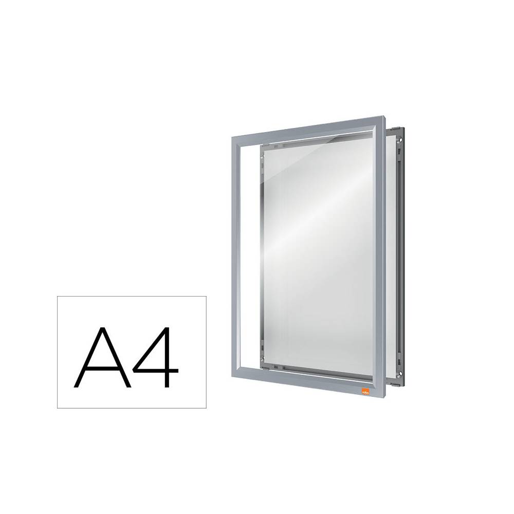 Marco porta anuncios nobo impression pro din a4 marco de clip aluminio 235x13x325 mm - 1915578