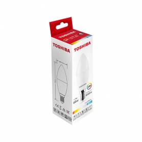 Bombilla led toshiba c37 e27 5w 3000k luz fria - 384570