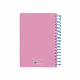 Agenda espiral liderpapel clas sic a4 2025 semana vista color rosa papel 70 gr - 