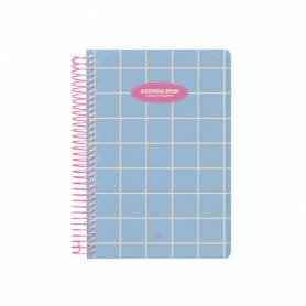 Agenda espiral liderpapel clas sic a4 2025 semana vista light color azul papel 70 gr - 