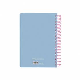 Agenda espiral liderpapel clas sic a4 2025 semana vista light color azul papel 70 gr - 