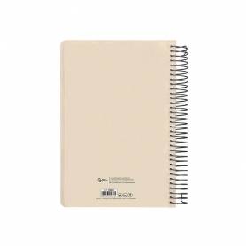 Agenda espiral liderpapel clas sic a4 2025 semana vista blanco y negro 1 papel 70 gr - 