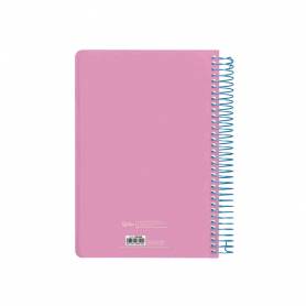 Agenda espiral liderpapel clas sic a5 2025 semana vista color rosa papel 70 gr - 