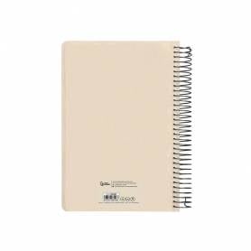 Agenda espiral liderpapel clas sic a5 2025 semana vista blanco y negro 1 papel 70 gr - 