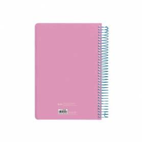 Agenda espiral liderpapel clas sic a6 2025 semana vista color rosa papel 70 gr - 