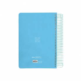 Agenda espiral liderpapel peri ssa a4 2025 día página color azul papel 80 gr - 