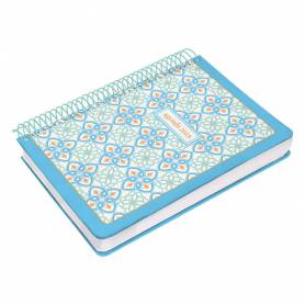 Agenda espiral liderpapel peri ssa a4 2025 día página color azul papel 80 gr - 