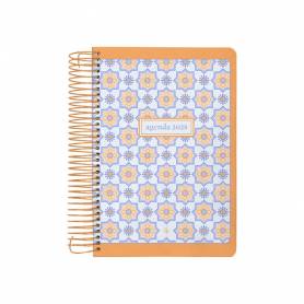 Agenda espiral liderpapel peri ssa a4 2025 día página color naranja papel 80 gr - 