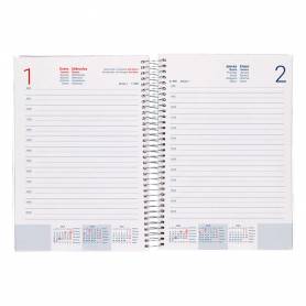 Agenda encuadernada liderpapel tinos a4 2025 dia pagina pe rsonalizable papel 70 gr - 