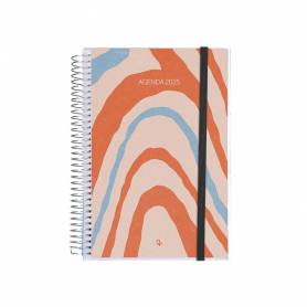 Agenda encuadernada liderpapel tinos a4 2025 dia pagina pe rsonalizable papel 70 gr - 