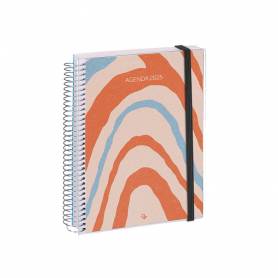 Agenda encuadernada liderpapel tinos a4 2025 dia pagina pe rsonalizable papel 70 gr - 