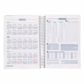 Agenda encuadernada liderpapel tinos a6 2025 dia pagina pe rsonalizable papel 70 gr - 