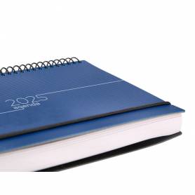 Agenda encuadernada liderpapel olbia a4 2025 día página color azul papel 60 gr - 