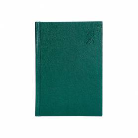 Agenda encuadernada liderpapel corfu a5 2025 día página color verde papel 60 gr - 