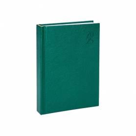 Agenda encuadernada liderpapel corfu a5 2025 día página color verde papel 60 gr - 