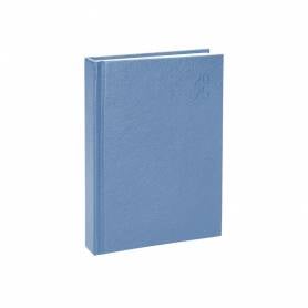 Agenda encuadernada liderpapel corfu a5 2025 día página color azul claro papel 60 gr - 