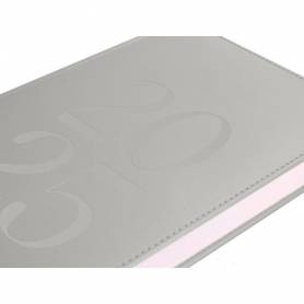 Agenda encuadernada liderpapel creta a5 2025 semana vista color gris papel 70 gr - 