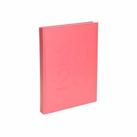 Agenda encuadernada liderpapel creta 170 x 240 2025 día página color rosa papel 70 gr - 