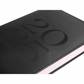 Agenda encuadernada liderpapel creta 80 x 150 2025 semana vista color negro papel 70 gr - 