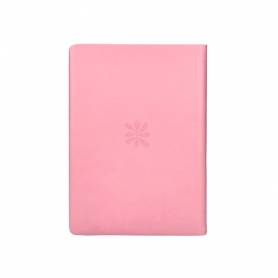 Agenda encuadernada liderpapel icaria a5 2025 día página color rosa papel 70 gr - 