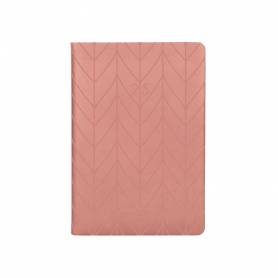 Agenda encuadernada liderpapel lipsi a5 2025 día página color rosa melocotón papel 70 gr - 