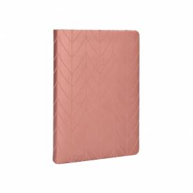 Agenda encuadernada liderpapel lipsi a5 2025 día página color rosa melocotón papel 70 gr - 