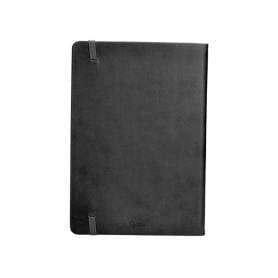 Agenda encuadernada liderpapel mykonos a5 2025 día página color negro papel 70 gr - 