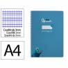 Cuaderno espiral liderpapel a4 pautaguia tapa dura 80h 90 gr cuadro pautado 3mm color azul - BF131