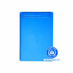 Portanotas maul go din a4 plastico reciclado con pinza color azul - 2325137.ECO