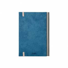 Agenda encuadernada liderpapel paxos a5 2025 día página color azul papel 70 gr - 