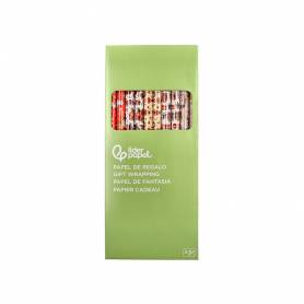 Papel de regalo liderpapel navidad rollo ancho 70 cm longitud 2 mt gramaje 60 gr diseños surtidos b-2024 - PR16