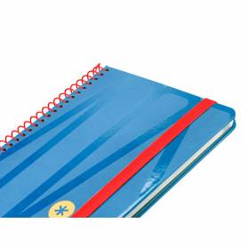 Agenda espiral antartik bold a6 2025 semana vista color azul papel 80 gr - 