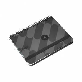 Agenda espiral antartik pattern a6+ 2025 semana vista color negro papel 80 gr - 