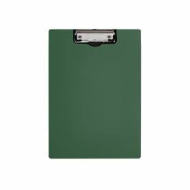 Carpeta q-connect miniclip superior din a4 plastico 50% reciclado verde oliva grosor 2,1 mm - KF14412