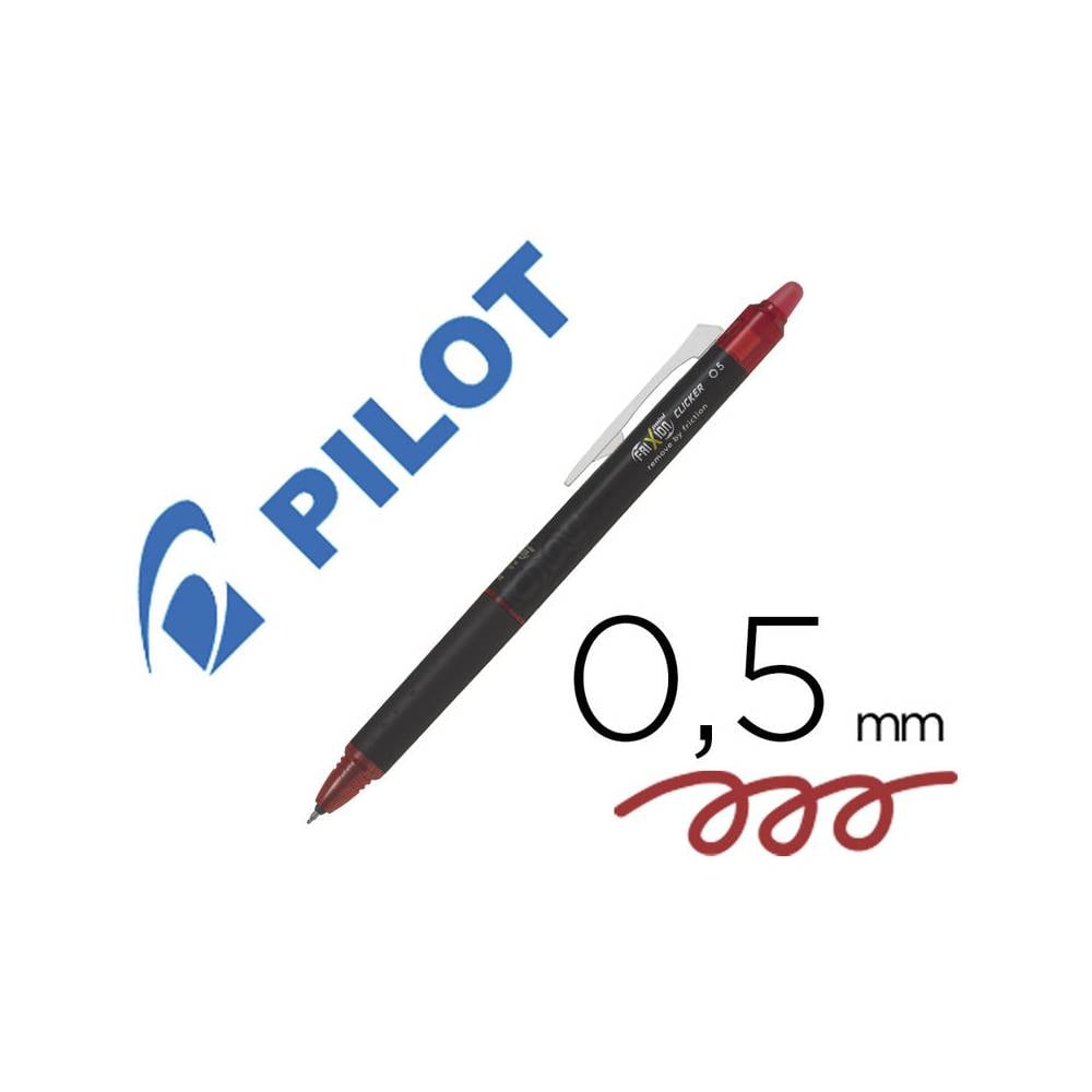 Boligrafo pilot frixion point clicker borrable 0,5 mm rojo - NFPCR