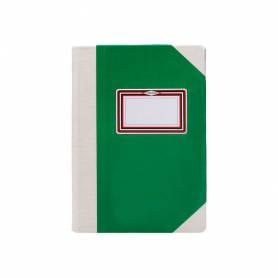 Libro cartone cosido fernandes flecha din a4+ rayado horizontal 50 hojas 100 gr verde - 102821399