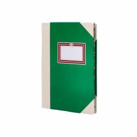 Libro cartone cosido fernandes flecha din a4+ rayado horizontal 50 hojas 100 gr verde - 102821399