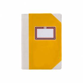 Libro cartone cosido fernandes flecha din a5+ liso 50 hojas 100 gr amarillo - 102454799