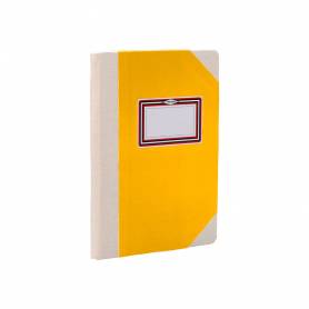 Libro cartone cosido fernandes flecha din a5+ rayado horizontal 50 hojas 100 gr amarillo - 102820099