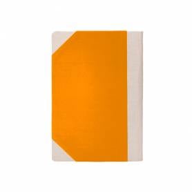 Libro cartone cosido fernandes flecha din a5+ rayado horizontal 50 hojas 100 gr naranja - 102820299