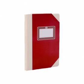 Libro cartone cosido fernandes flecha din a6+ liso 50 hojas 100 gr rojo - 102454199