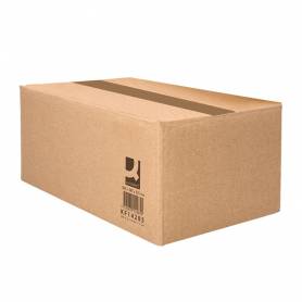 Caja para embalar q-connect americana ultrarresistente carton reciclado canal doble 7mm color kraft 500x340x310 mm - KF14285