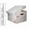 Cajon contenedor liderpapel carton automatico para 4 cajasarchivo def. folio   5 archivadores a-z 430x383x265mm - GA01