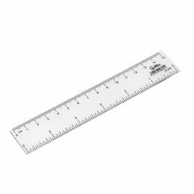 Regla liderpapel plastico cristal 15 cm - RG23