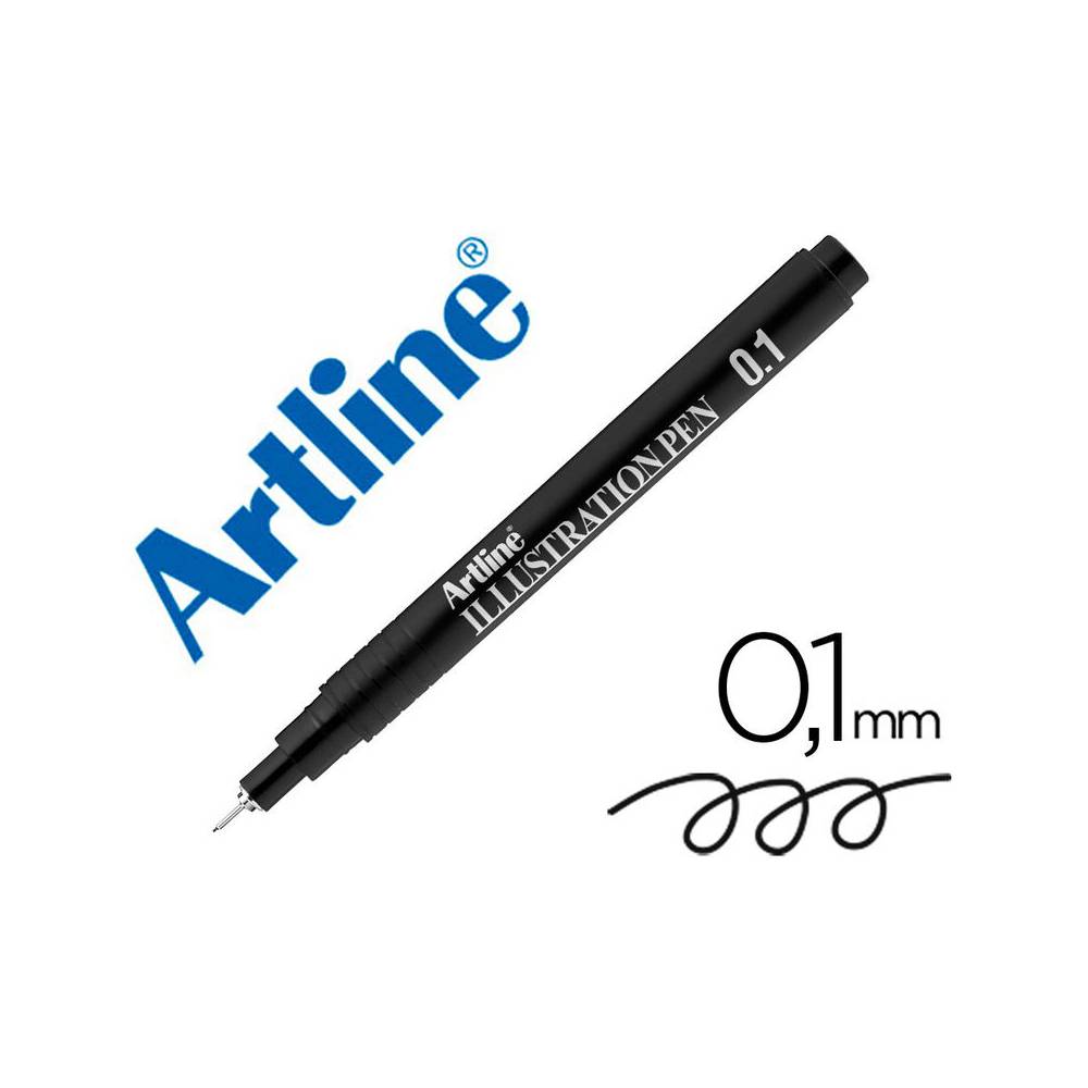 Rotulador artline calibrado micrometrico negro illustration pen ek-281iln punta poliacetal 0,1mm - EK-281ILN