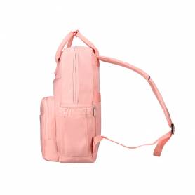 Mochila antartik diseño casual con asa multibolsillo color rosa 410x120x290 mm - TK81